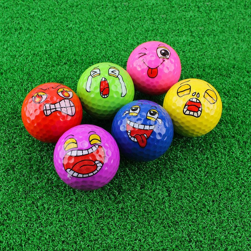 6Pcs Funny Expression Balls Professional Practice Balls Accessories Novelty Gift
