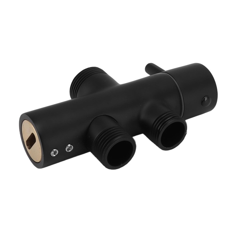 Shower Head Diverter Black Rustproof Leakproof Wall Mounted Shower Arm