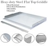 Stainless Steel Seasoning Cooking Griddle, Flat Top Plate Insert with