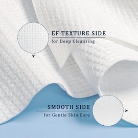 DewVera Disposable Face Towel, 10"×12" Ultra Soft Thick Face Wipes Paper Towels, Lint-Free Single Use Washcloth Makeup Remover Dry Wipes Towelette Face Cloth For Sensitive Skin Cleaning, 50 Ct 1 Pack