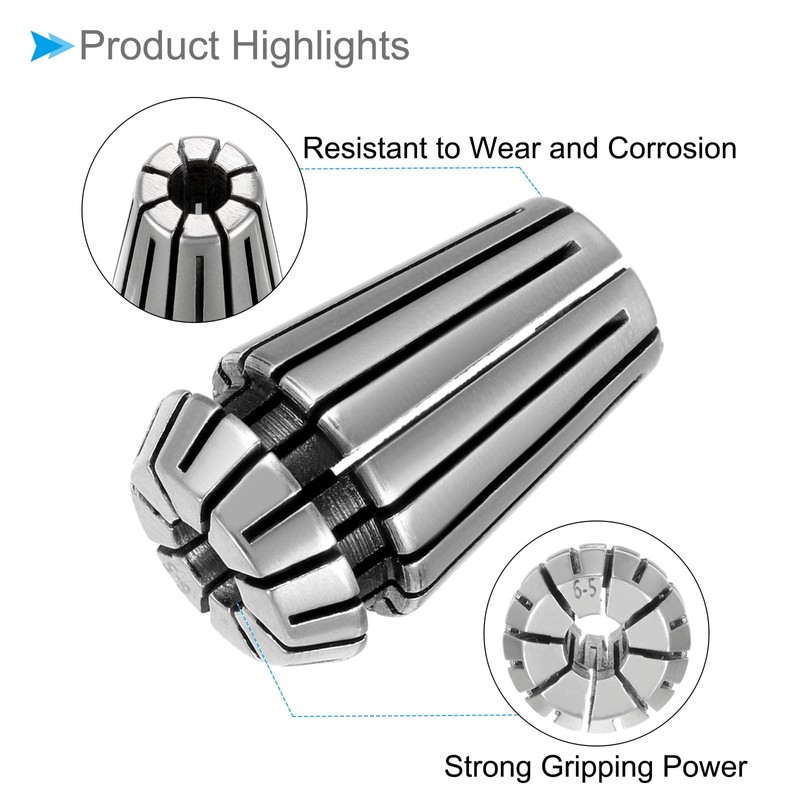 CoCud Spring Collet Chuck, ER-16 Spring Collet 6mm Clamping Diameter,