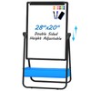 Dry Erase White Board with Stand Double Sided 28"X20" Magnetic
