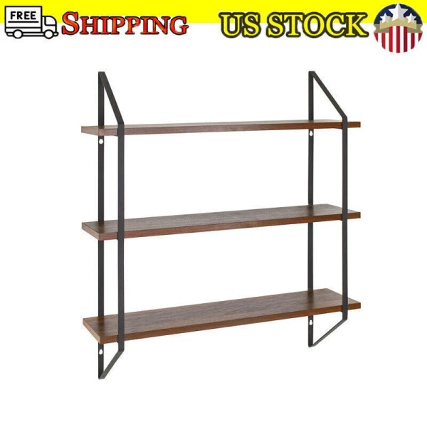 Unbranded 20" W Bracket Shelves Display Shelving Organizer Decorative Accent