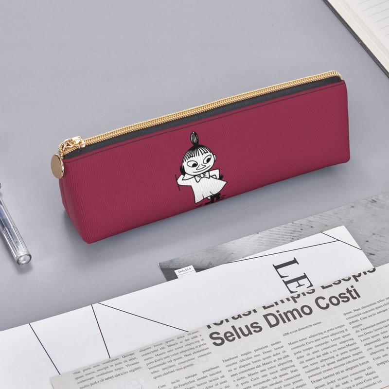 Rikana Moomin Pen Case, Large Capacity, Pencil Case, Multi-functional, Stylish,