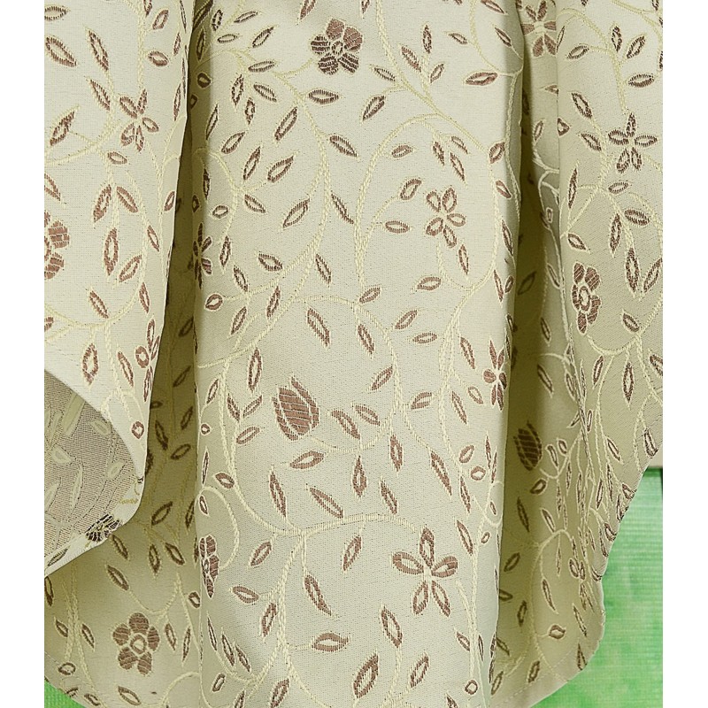 Today's Curtain Lexington Ascot 40" W x 25" L, Ecru/Chocolate