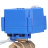 Electric Ball Valve BSP Brass Motorized Mini DN15 1/2in DC12V