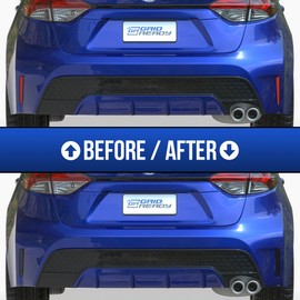 Reflector Tint Overlays Compatible with 2019-2025 Toyota Corolla Sedan