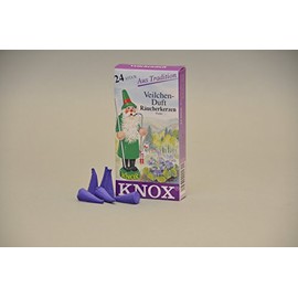Knox Incense Cones Violet Pack of 24 Violets (1, Violet)