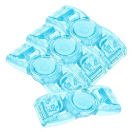 Milisten 4pcs Swimming Goggle Buckles Goggle Strap Buttons Head Universal Swim Goggle Strap Buckle Clips Replacement Swimming Goggle Accessories Supplies Sky-blue 6.50X2.50X0.50CM