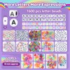 Pizooro 5 Boxes Pony Beads Bracelet Making Kit,3700 Pcs Kandi