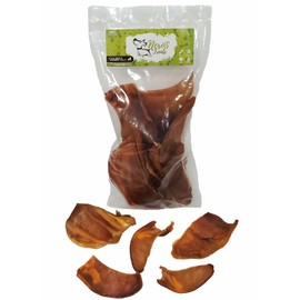 Nero's Treats Dog Bones Premium Pork Treats (Half Ears) (8 Oz Bag)  Healthy Treats