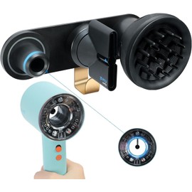 LandHope Hair Dryer Wall Mount Holder Compatible with Dyson Supersonic, Magnetic Hair Dryer Organizer Stand, HD16 Blow Dryer Storage Rack for Diffuser Wide-Tooth Comb Attachments