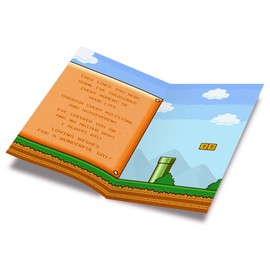 Prime Greetings Grandson Birthday Card Video Game Theme, Made in America, Eco-Friendly, Thick Card Stock with Premium Envelope 5in x 7.75in, Packaged in Protective Mailer