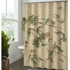 Linen Fabric Funny Frog Shower Curtain - Japanese Retro Bathroom