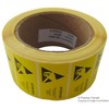 1 x Quantity - 055-0002 Yellow ESD Warning Labels 50mm