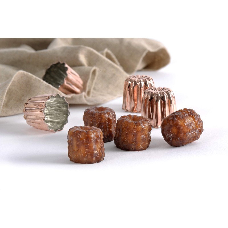 Patisse 43003 Copper Fluted 45 mm Set of 4