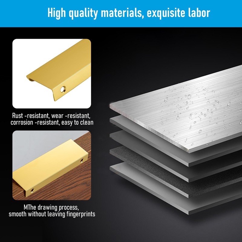 HOME MASTER HARDWARE 10 Pack Edge Finger Pulls for Cabinets