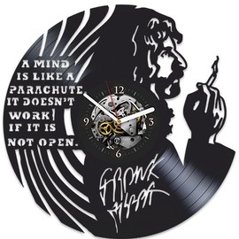 Frank Zappa Vinyl Wall Clock, Frank Zappa Gift For Man, Wall Clock Vintage, Frank Zappa Xmas Gift, Wall Clock Large, Frank Zappa Gift For Man, New Year Gift, Frank Zappa Vinyl Wall Clock
