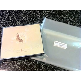100 Pcs Double CD Jewel Case Resealable Cello/Cellophane Bags (by UNIQUEPACKING)