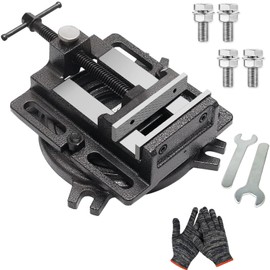 MYTEC 4.2" Quick Release Workbench Industrial Vise Clamp, Portable Heavy Duty Vice for Drill Press, 110°Swivel Base, High-grade cast steel Bench Clamp for Woodworking Milling Machine Drill Press