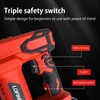 Cordless Nail Gun Battery Powered Brad Nailer, 2-in-1 Nail/Staple Gun,