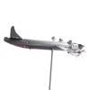 Aircraft Wind Sculpture Wind Powered Rotate Stainless Steel Airplane Windmill