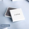 JiaYang 18k White Gold Plated Earring Backs Sterling Silver Earring