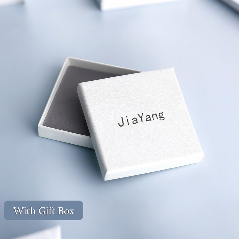 JiaYang 18k White Gold Plated Earring Backs Sterling Silver Earring