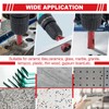 Diamond Hole Saw Tile Drill Bits Kit, 12 PCS Serrated