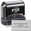 Acorn Sales Co PSI3255 Pre Inked Rectangular Rubber Stamp 1-1/4"