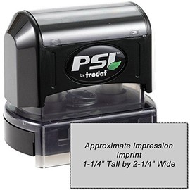 Acorn Sales Co PSI3255 Pre Inked Rectangular Rubber Stamp 1-1/4" x 2-1/4"