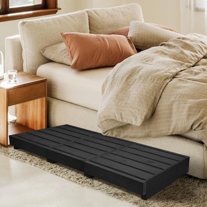 Outdoor Steps 3.5'' Height, Wooden Step Platform 35” Length, Step
