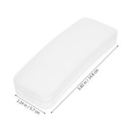 NOLITOY 10pcs Transparent Glasses Case, Frosted Clear Glasses Case Topper Hard Plastic Protective Box Sunglasses Box for Travel Daily