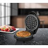 Bestron AMW500ZBS Mini Waffle Maker, Alloy Steel, Black