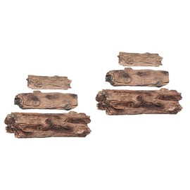 BESPORTBLE 6pcs Miniature Tree Trunk Model Set Lifelike Resin Micro Landscape Decor for Mini Garden Ornament for DIY Fairy Garden and Realistic Scene Accessory