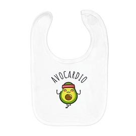 Fabulous Baby Lätzchen aus Bio-Baumwolle Avocardio Wortspiel Sport Ernährung Rechtsanwalt