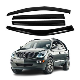 Fit for Buick Enclave 2008 2009 2010 2011 2012 2013 2014 2015 2016 2017, ZH's 2mm Thickened Sun Rain Deflector Guards, 2mm Thickened Tape-On Side Window Visor 4 Pieces……