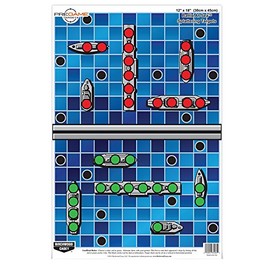 Birchwood Casey Pregame 12" x 18" Battle at Sea Target - 100 Sheet Pack, Multi