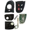 KaTur 1Pcs 4 Buttons 433Mhz Remote Control Car Key Shell