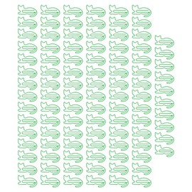100 Pcs Cute Paper Clips Animal Shaped Fun Bookmark Document Organizing Clips Funny Bookmark Planner Clips Cat