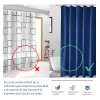 GOGOX Impermeable Poliéster Baño Cortina Lavable Lavadora180x180cm