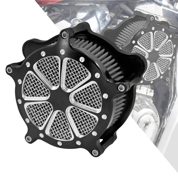 HDBUBALUS Motorcyle Air Cleaner Air Filter Intake Kit Fit For