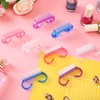 200 Pcs Handle Grip Nail Brush Fingernail Scrub Cleaning Cleaner