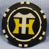 Golf Marker, Hanshin Tigers Tip Marker, Green, Casino Chip, Round