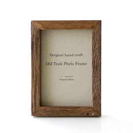 Photo Frame, Picture Frame, Wood, Teak Wood, Fashionable, Postcard Size, Wall Hanging, Teak Old Wood Photo Frame, Natural Postcard