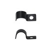 Wealrit 30 Pcs Black One Hole Pipe Straps Pipe Clamps