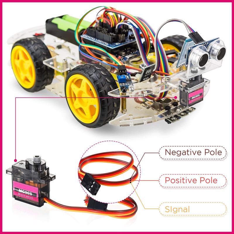 Hanaive 16 Pcs Mini MG90s 9g Micro Servo Motor RC