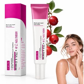 Crema Facial Aclaradora con Arbutina 7% y Ácido Tranexámico 4%, Corrector de Manchas Oscuras y Tono Desigual, Hidratante Iluminadora para Rostro y Cuerpo, Skin Brightening Formula, 30g