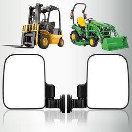 SHEJISI Strong Magnetic Tractor Side Mirrors, Fit for Tractors、Forklifts、Small Dozers、Lawn Mower、Lift Trucks、Safe and Practical Accessories Compatible with John Deere,Kubota,Toyota,Yale,Crown,Case IH