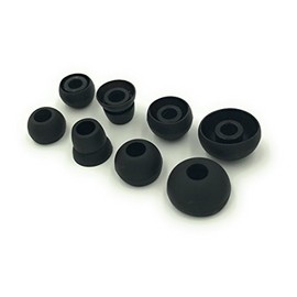 Repuesto Earbud Consejos para Beats POWERBEATS 3 Auriculares estéreo inalámbricos - pequeño, Mediano, Grande, y Doble Brida, Negro